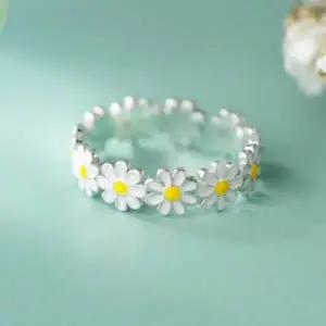 오픈링 반지 실버 패션 여성 데일리 예쁜 데이지