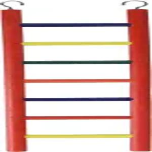 프리뷰 펫 프로덕츠 BPV01136 목수 7개의 렁 15인치 색상 다양한 원목 새 사다리 제작