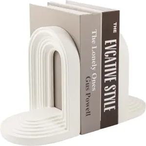 AELS 모던 북엔드 미드 센추리 아치 헤비 듀티 독특한 장식용 선반 지지대 오피스 데스크톱 북 스탠드