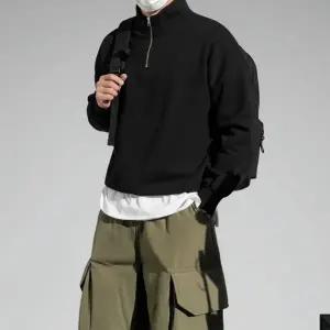 히터스 봄가을겨울 2타입 오버핏 반집업 무지 기모 맨투맨 2