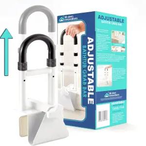 현대적 혁신 조절 가능한 욕조 그랩 바 노인용 안전 목욕 및 샤워 핸디캡 바(무게 제한 300파운드)