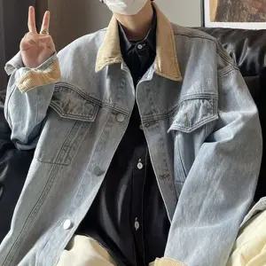 대학생청 남자캐주얼 남자아우터 캠퍼스패션 남자봄점퍼 데님 남자봄옷