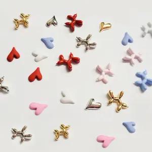 네일아트 귀여운 풍선 강아지 하트 파츠 5개입 16종