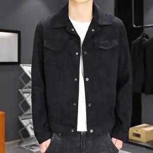 남성 봄가을자켓 스웨이드 베이직 봄아우터 레더 트러커