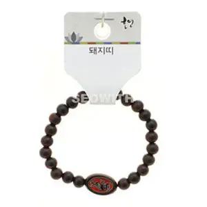 벽조목 염주 팔찌 돼지 띠 어린이 불교