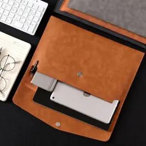 레더 A4 파일 서류가방 남성 여성용 스마트