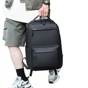 남성 백팩 대학생 노트북 책가방 캐리어 결합