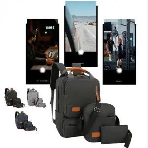 남성 직장인 백팩세트 보관용 배낭 가방 캠핑