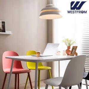 [웨스트프롬] 엘라 1600 화이트 라운드 테이블(식탁) + 체어 4개