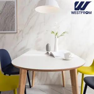 [웨스트프롬] 에스메랄다 1400 원목 반타원 테이블(식탁)