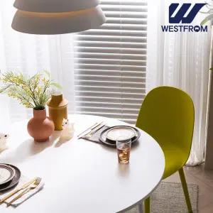 [웨스트프롬] 엘라 800 화이트 원형 테이블(식탁)