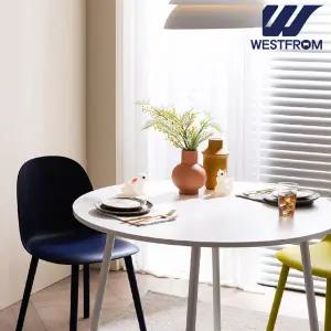 [웨스트프롬] 엘라 1000 화이트 원형 테이블(식탁)