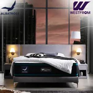 [웨스트프롬] 럭셔리 알바트로스) 스페셜 패브릭 침대 라지K / 프레임만