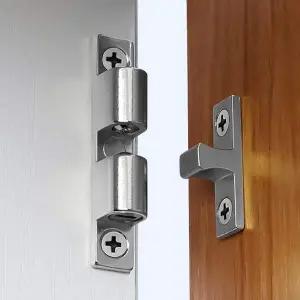 볼캐치 빠찌링 4개입 43mm 실버 가구문 고정 랏지