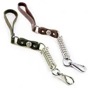 COCA 소가죽 스프링 핸들러 리드줄 강아지 목줄