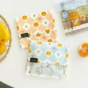 카카오프렌즈 핫팩주머니 춘식이 라이언 파우치 손난로커버 보관 가방 다용도 생리대 미니 코듀로이