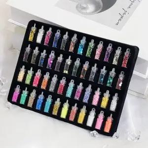 네일 아트 반짝이 글리터 파우더 48종 세트