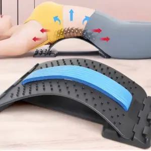 허리스트레칭 허리마사지 목 등 척추 허리가 펴지는