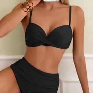 빅사이즈 비키니 휴양지 수영복 하이웨스트 셔링 스타일