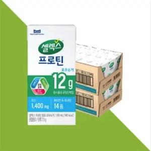 매일유업 셀렉스 프로틴 음료 로우슈거 190ml 48개