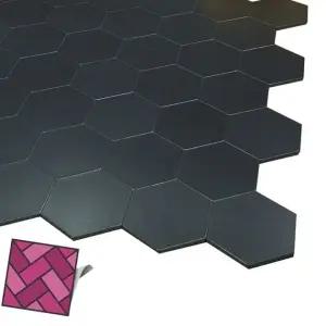 두꺼운 월타일스티커 WJ139 검점육각형 데코타일