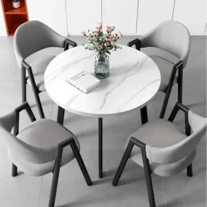 타원형 고급 커피테이블 4인용 협탁 낮은 심플 소파 카페