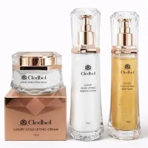 [웰빙창고] 끌레드벨 럭셔리 골드 리프팅 기초세트 255ml