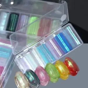 네일아트 시원한 매쉬 오로라 망사 필름 6종세트 5종 eFr6+8YGX