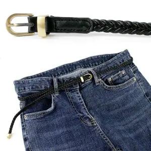 여성허리 벨트 블랙 캐주얼 패션 슬랙스 청바지