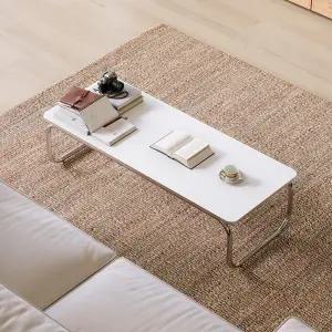 좌식 복층책상 원룸 화이트 테이블 긴 55X48X565 바닥 공부 책상