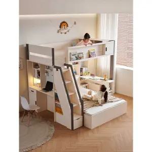 이층 2층 침대 계단 책상 학생 초등 어린이 벙커