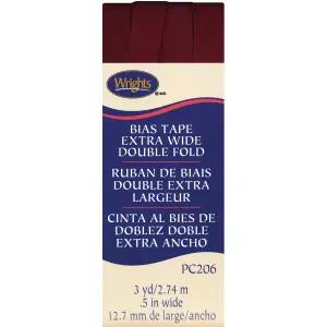 라이트 프로덕츠 117-206-2303 더블 폴드 바이어스 테이프 1/2 x 3 야드 옥스 블러드