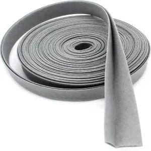 더블폴드 바이어스 테이프 1/2인치 와이드 ~ 폴리 코튼(5야드 그레이)