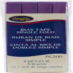 라이트 프로덕츠 117-200-064 싱글 폴드 바이어스 테이프 1/2인치 x 4야드 퍼플