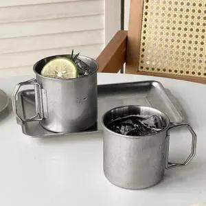 ( )다회용 물컵 가정용 튼튼한 캠핑 스텐 컵 스텐 물컵