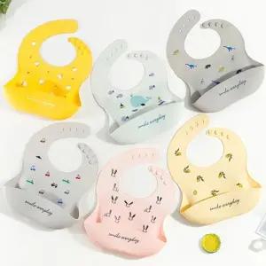 소프트 파스텔 아동 실리콘 턱받이(원사이즈) 204449 실리콘턱받이