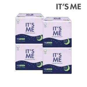 잇츠미 유기농 순면커버 입는 오버나이트 생리대 중형 8P x4개