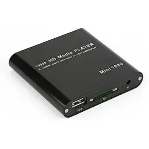 axGear 미니 HDMI 미디어 플레이어 1080P HDD RM RMVB DIVX AVI MKV USB SD MPEG JPEG MOV SDHC