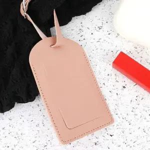 [셀러에이드]가죽 캐리어 네임택 세로형 러기지택 골프네임택