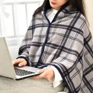 캠핑 사무실 망토 극세사 포근한 학생 카페 레져 모포 캠핑 담요 다용도 판촉물