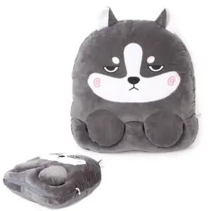 [퍼니메이커]졸린 강아지 USB 보온 온열 발난로 실내화 USB온열제품 발열신발 온열마우스패드