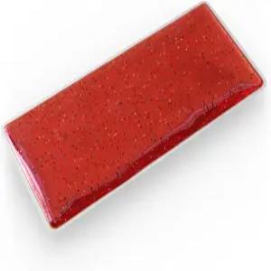 스킬 케어 가중 직사각형 랩 패드 빨간색 3파운드 7인치 x 16인치 비닐 커버 열 밀봉 진정 및 자극