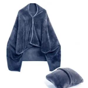 극세사 똑딱이 무릎담요 담요 어깨 캠핑 쿠션 겸용 블랭킷 캠핑 차박 사무실