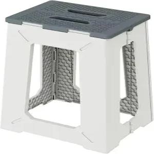 접이식 목욕 샤워 안전 의자 시트 17.7인치 높이 미끄럼 방지 벤치 욕조 의자(샤워체어 그레이)