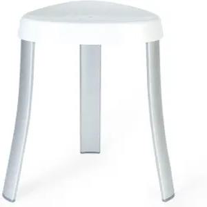 더 나은 생활용품 70060 SPA 시트 샤워 의자 방청 알루미늄 다리 흰색 15.25인치 x 18인치