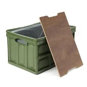 ( )55L 마이원픽 캠핑 폴딩박스카키 캠핑카고박스