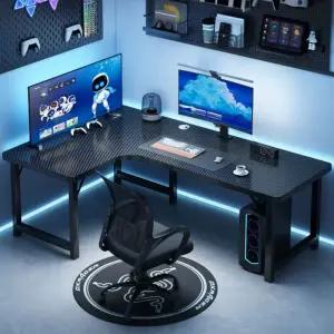 오른쪽 게이밍 컴퓨터책상 ㄱ자 사무실 기억자 책상 기역자