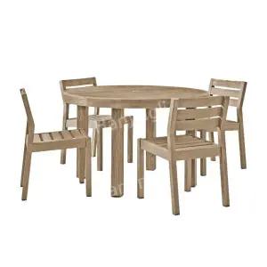 테이블 라운드 가든 의자 방부 벤치 나무 야외 구제 원목 디자이너 빌라 유자나무 가구