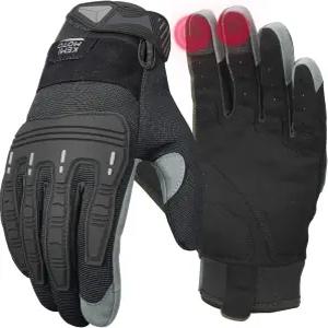 남성용 케미모토 전술 장갑 고무 가드가 장착된 오토바이 야외 작업용 터치스크린 작업 스포츠 사이클링