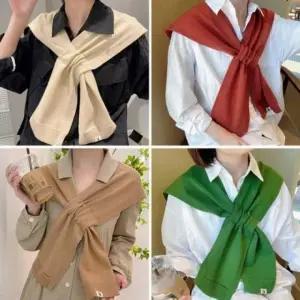 패션스타일 청순 페이크 레이어드룩 데이트 가디건 봄 무지 패션 룩